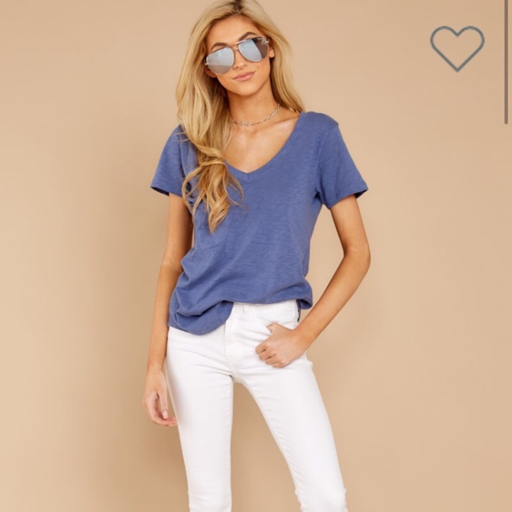 Z Supply blue pocket tee